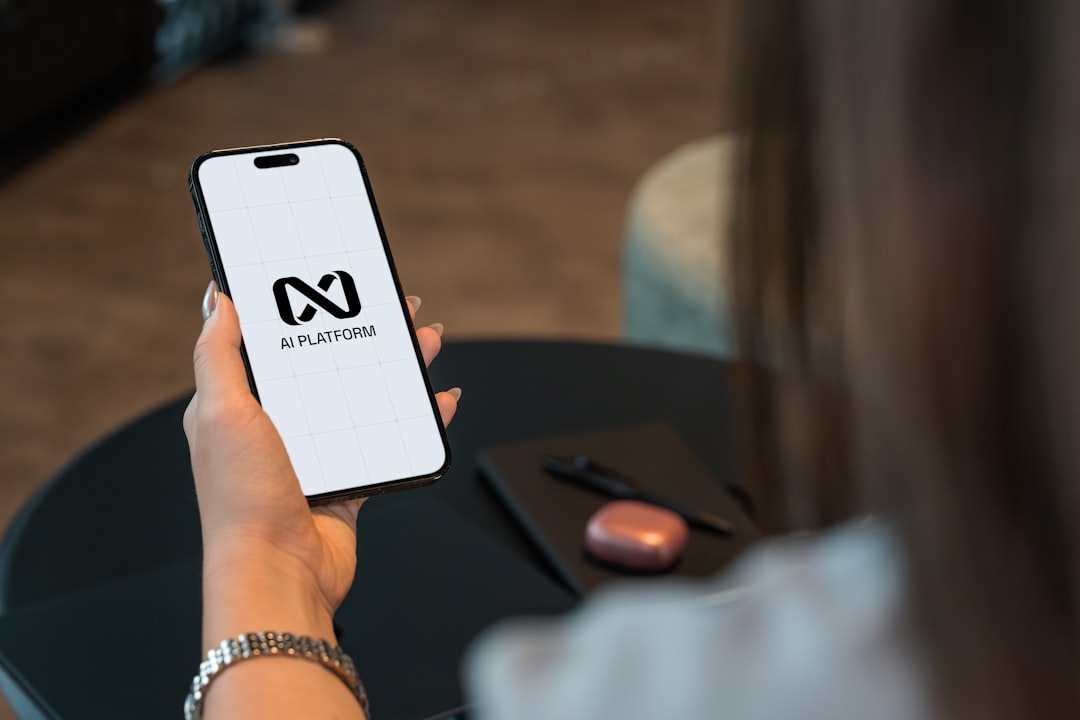 【ChatGPT】開発者向けアプリ提出機能リリース!GPTsストアでAIエコシステム拡大 - AI platform logo showcased on a mobile device.