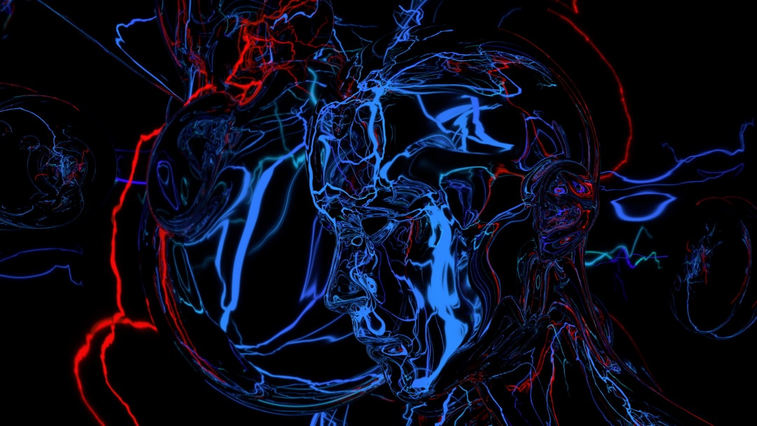 DisneyとOpenAIの10億ドル提携が動画生成AIの未来をどう変えるか - A line of light reflected. A black space with a human silhouette, reflected in a bolt of lightning of different colors.