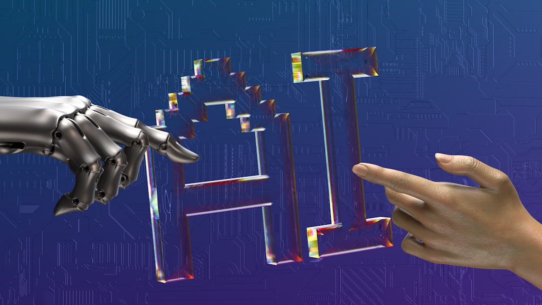 AI開発の品質を劇的に高める「ダブルエージェント・レビュー」手法とは - robot and human hands reaching toward ai text