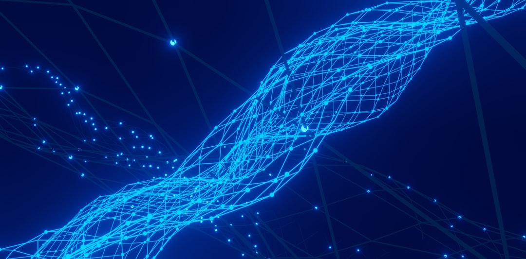 【DeepSeek】V4.1 Flashリリース!高速・マルチモーダル対応を解説 - a blue abstract background with lines and dots